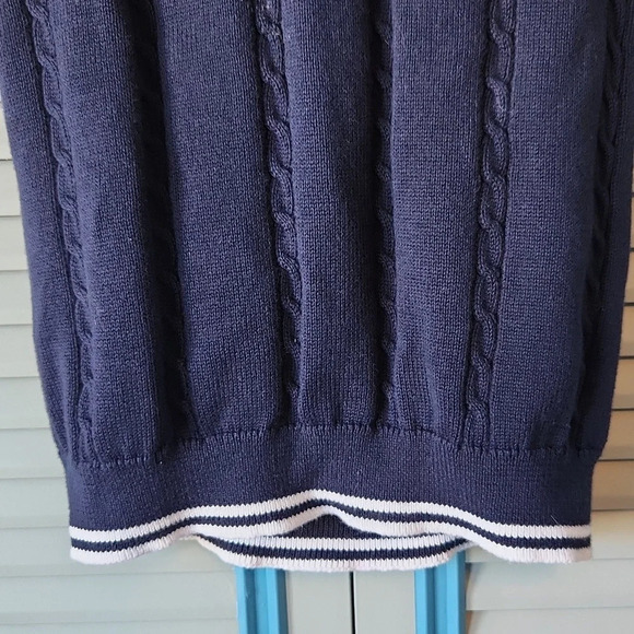 Janie And Jack Navy & White Knit Vest - Picture 4 of 12
